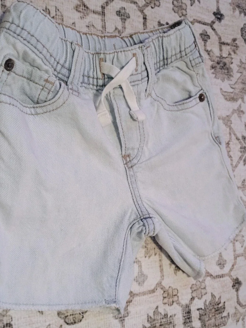 4/$15 Gap Light Denim Cut-Off Shorts, 2T